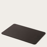 The Gather 2x3 Base Plate (Black), a rectangular powder-coated steel board with rounded corners and a small hole in one corner, is displayed on a plain white background.