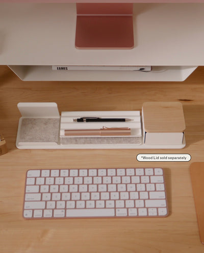 Gather 1x4 Organizer Set (White) Gather Ugmonk