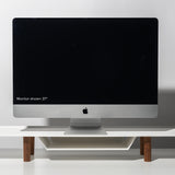 Warehouse Item - Gather Large Monitor Stand (White/Walnut) Warehouse Ugmonk