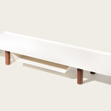 Gather Large Monitor Stand (White/Walnut) Gather Ugmonk