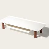 Gather Small Monitor Stand (White/Walnut) Gather Ugmonk