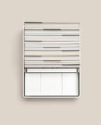 An Analog Archive (Silver Aluminum) card index box containing several stacks of white index cards with metal dividers, serving as an analog card organizer.