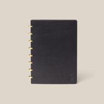 Discbound Heirloom Journal (Black Leather - Standard 6