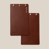 *Covers Only* – Leather Discbound Analog (Brown)