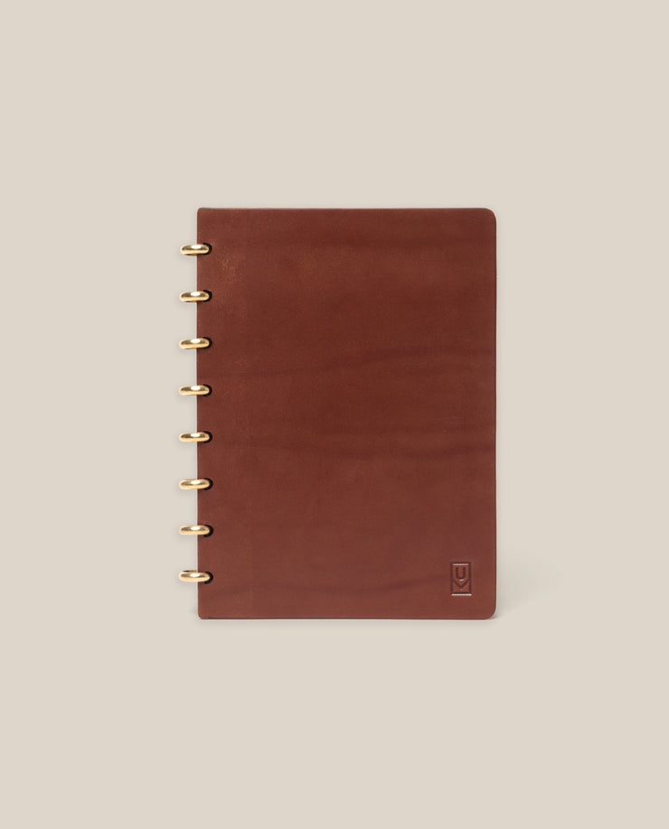 Discbound Heirloom Journal (Brown Leather - Standard 6" x 8.5") Journal Ugmonk
