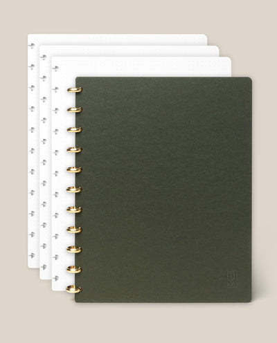 Discbound Journal Bundle (8.5" x 11" Journal + 3 Refills) Journal Ugmonk