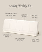 Warehouse Item - Analog Weekly Kit (White Steel) Analog Ugmonk
