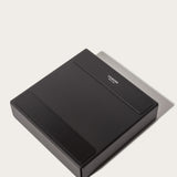 The Gather Large Tray (2x2 - Black) is a closed, square valet tray with a magnetic bottom and "UPDOWN" in small white letters near the top center, shown on a light background.