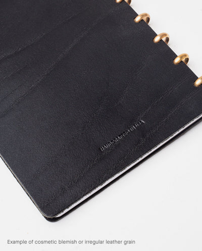 Warehouse Item - Discbound Heirloom Journal (Black/Brass) Warehouse Ugmonk