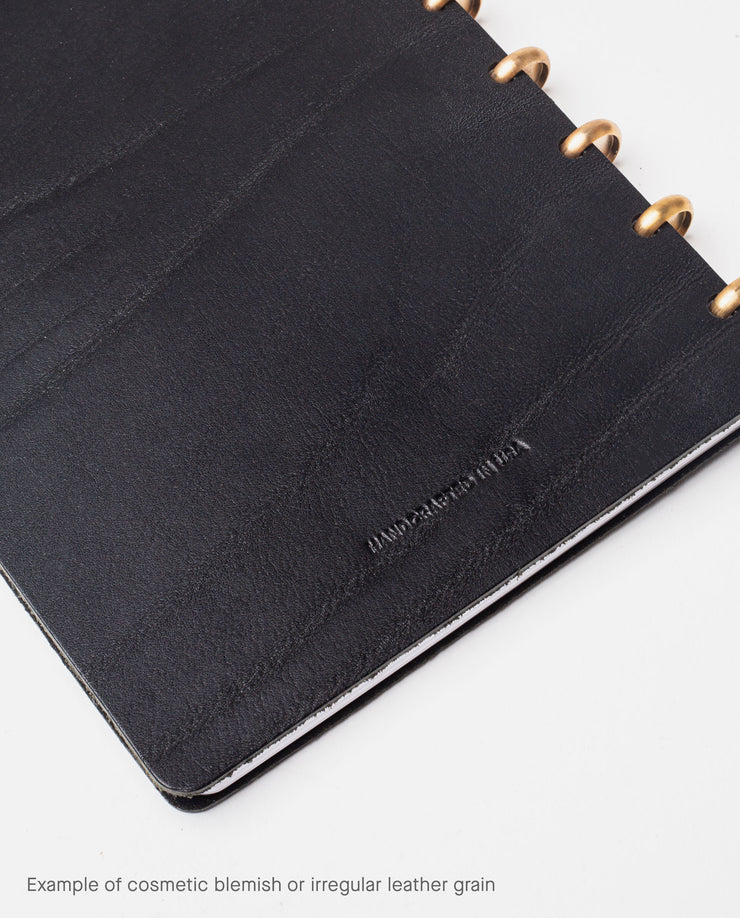 Warehouse Item - Discbound Heirloom Journal (Black/Brass) Warehouse Ugmonk