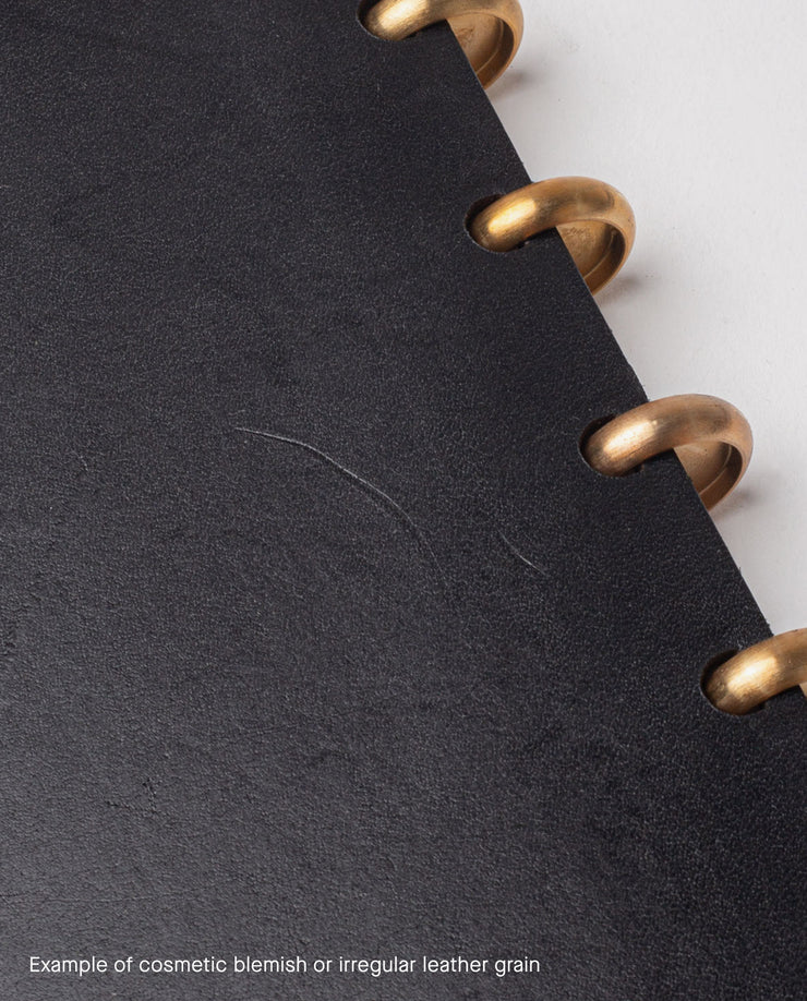 Warehouse Item - Discbound Heirloom Journal (Black/Brass) Warehouse Ugmonk