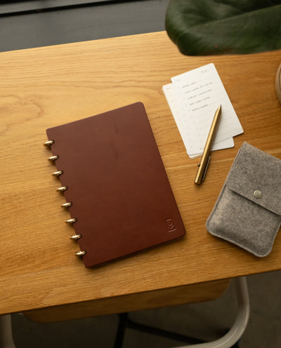 Discbound Heirloom Journal (Brown Leather - Standard 6" x 8.5") Journal Ugmonk