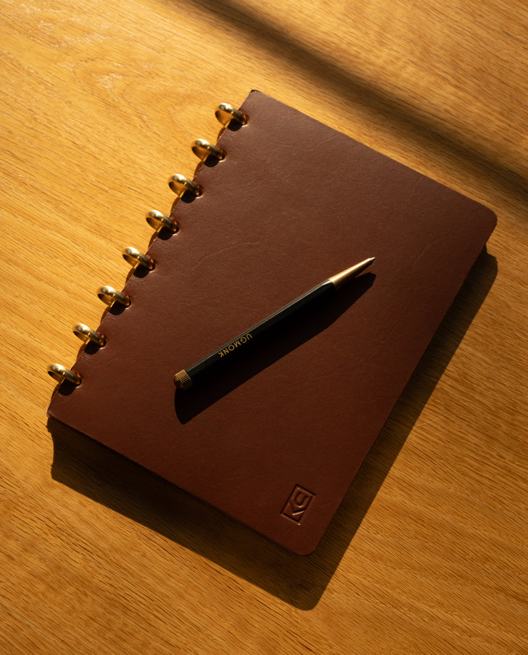 Discbound Heirloom Journal (Brown Leather - Standard 6" x 8.5") Journal Ugmonk