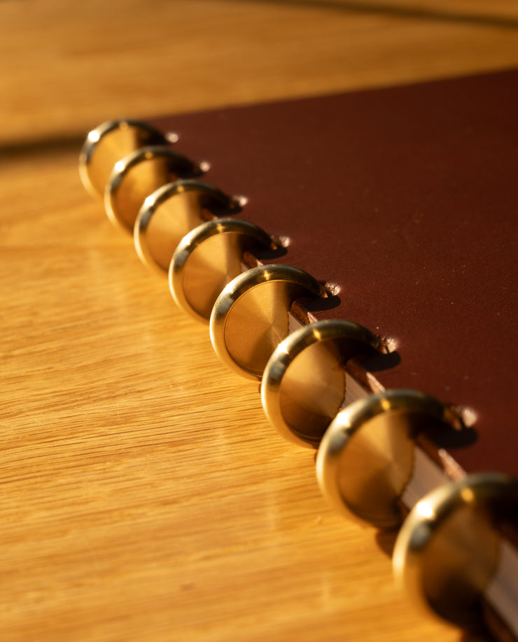 Discbound Heirloom Journal (Brown Leather - Standard 6" x 8.5") Journal Ugmonk