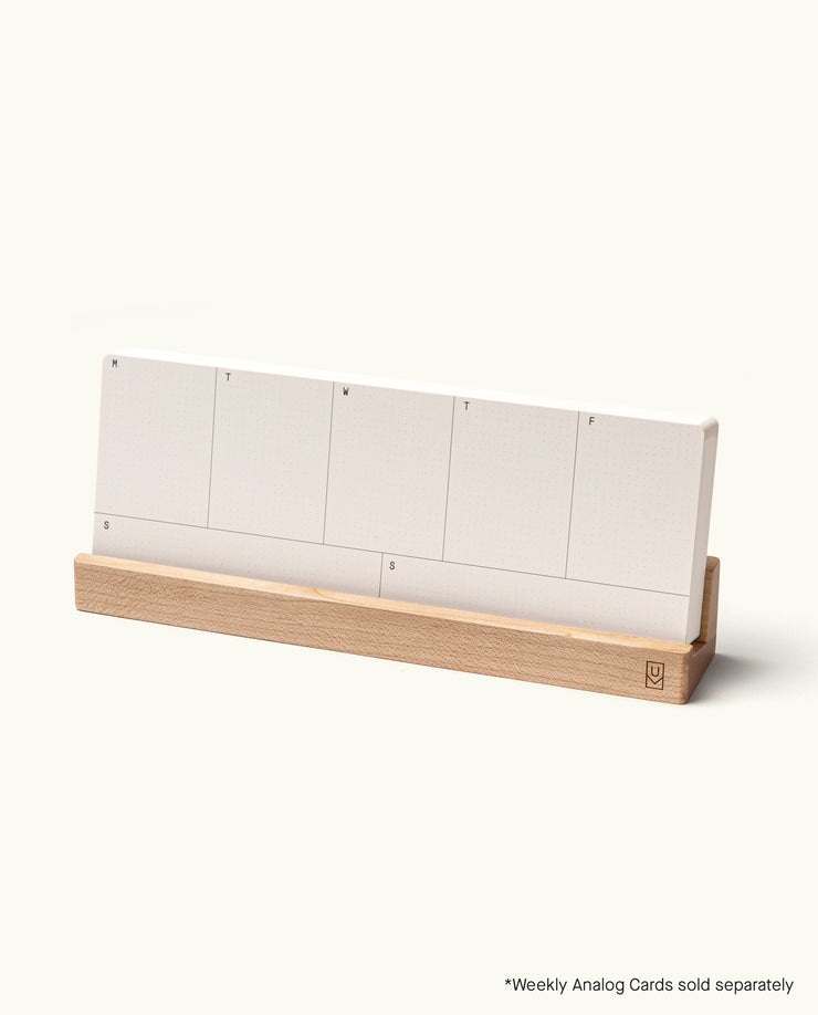 Warehouse Item - Analog Weekly Card Holder (Maple) Warehouse Ugmonk