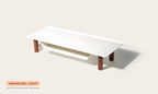 Warehouse Item - Gather Small Monitor Stand (White/Walnut) Warehouse Ugmonk