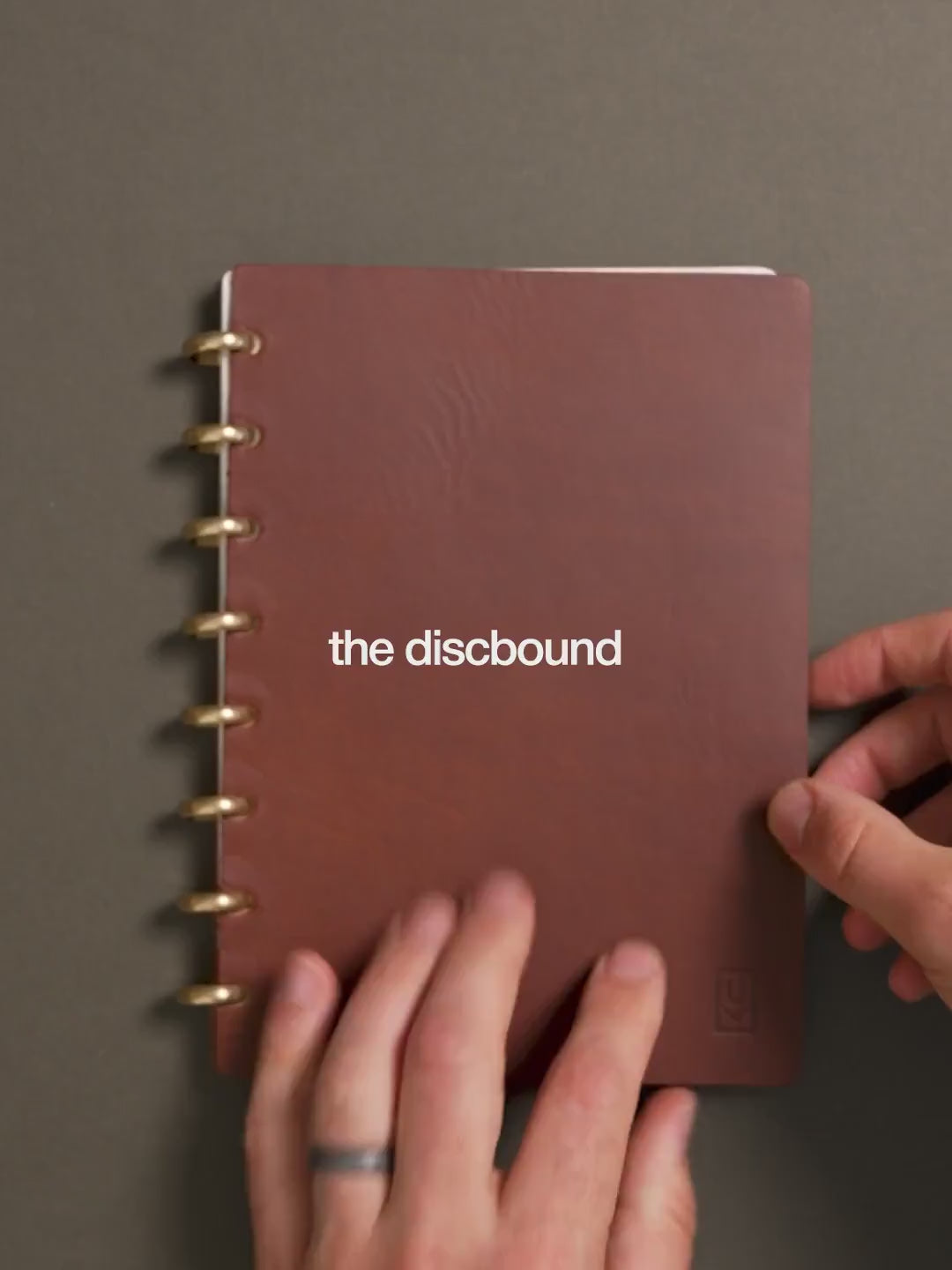 Discbound Heirloom Journal (Brown Leather - Standard 6" x 8.5")