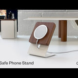 Warehouse Item - Gather MagSafe Phone Stand (1x1 - White/Maple) Warehouse Ugmonk