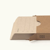 A pack of Analog - Someday Cards (3-Pack), featuring brown, lined cards partially slid out of a matching cardboard sleeve, displayed on a white background.