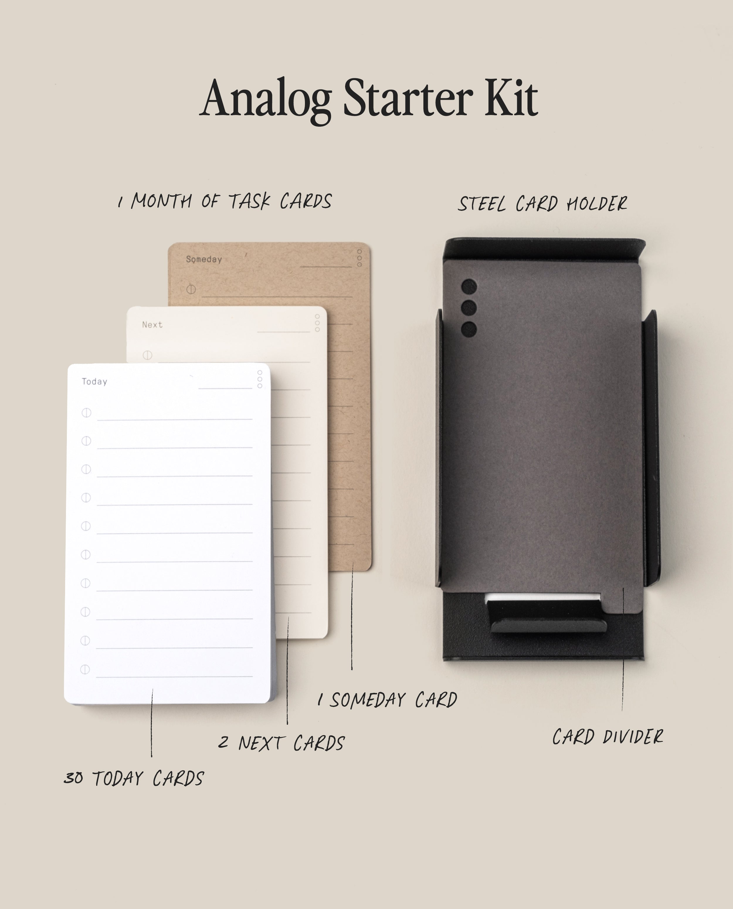 Warehouse Item - Analog Starter Kit (Black Steel) Analog Ugmonk