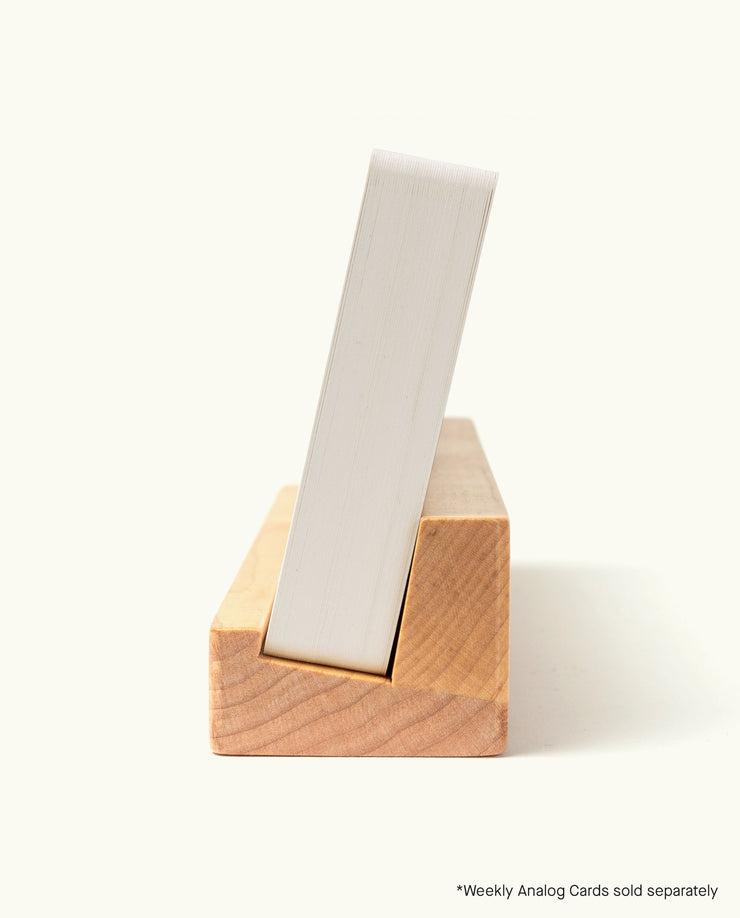 Warehouse Item - Analog Weekly Card Holder (Maple) Warehouse Ugmonk