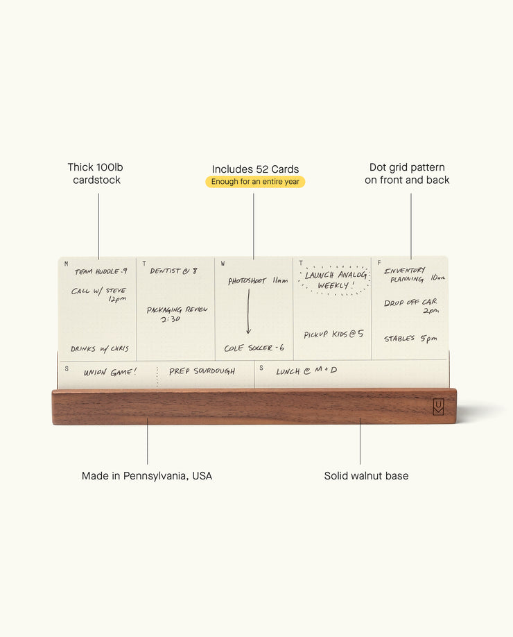 Analog Annual Kit (Walnut) Analog Ugmonk
