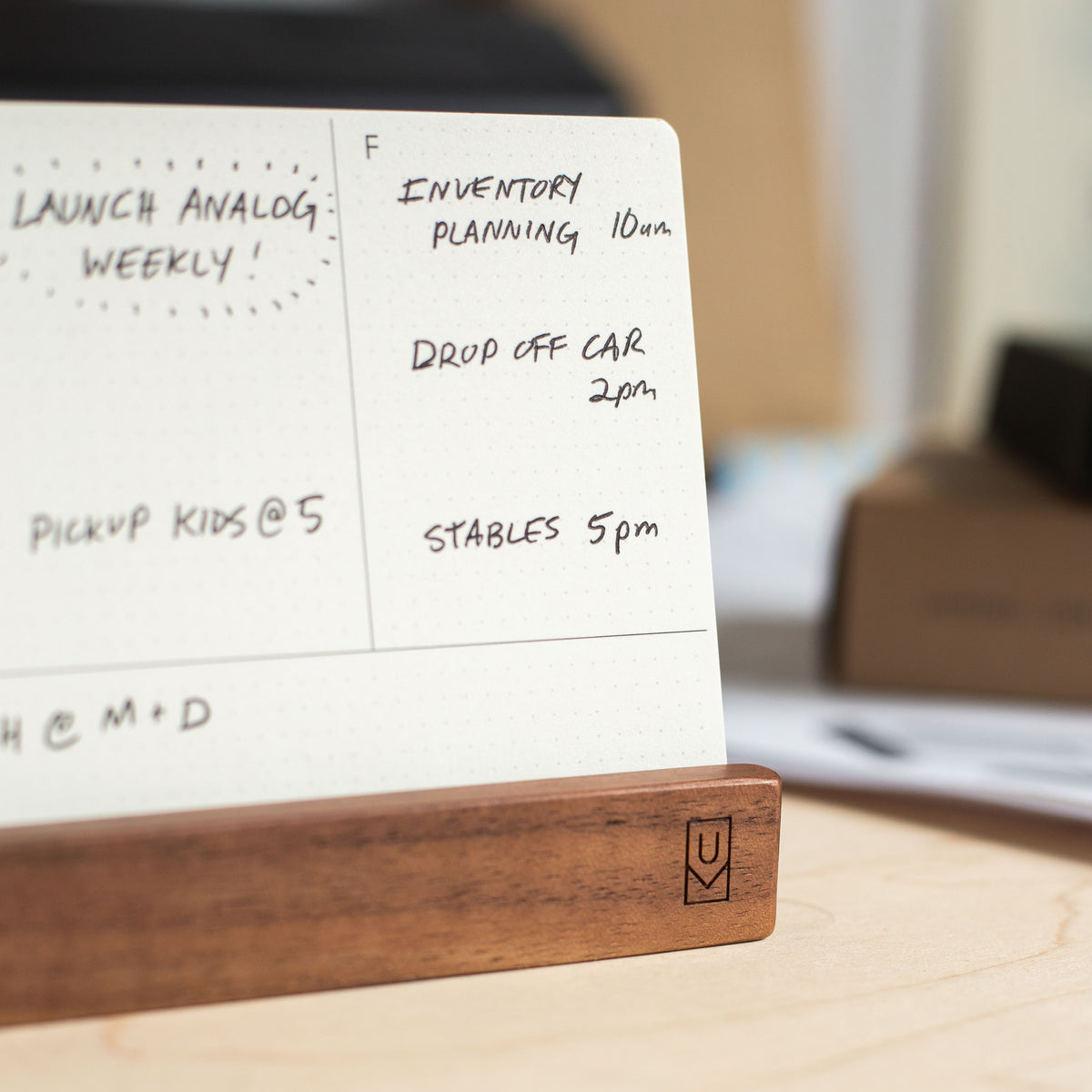 UG - Analog Weekly Kit (Walnut) Analog Ugmonk