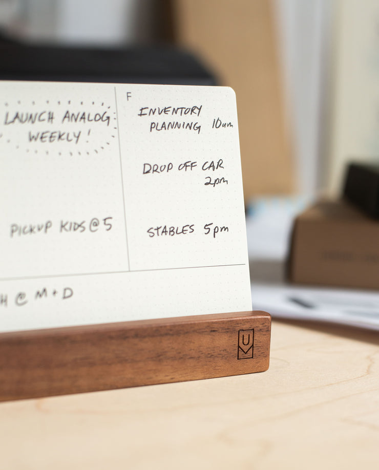 UG - Analog Weekly Kit (Walnut) Analog Ugmonk