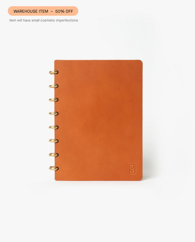 Warehouse Item - Discbound Heirloom Journal (Tan/Brass) Warehouse Ugmonk