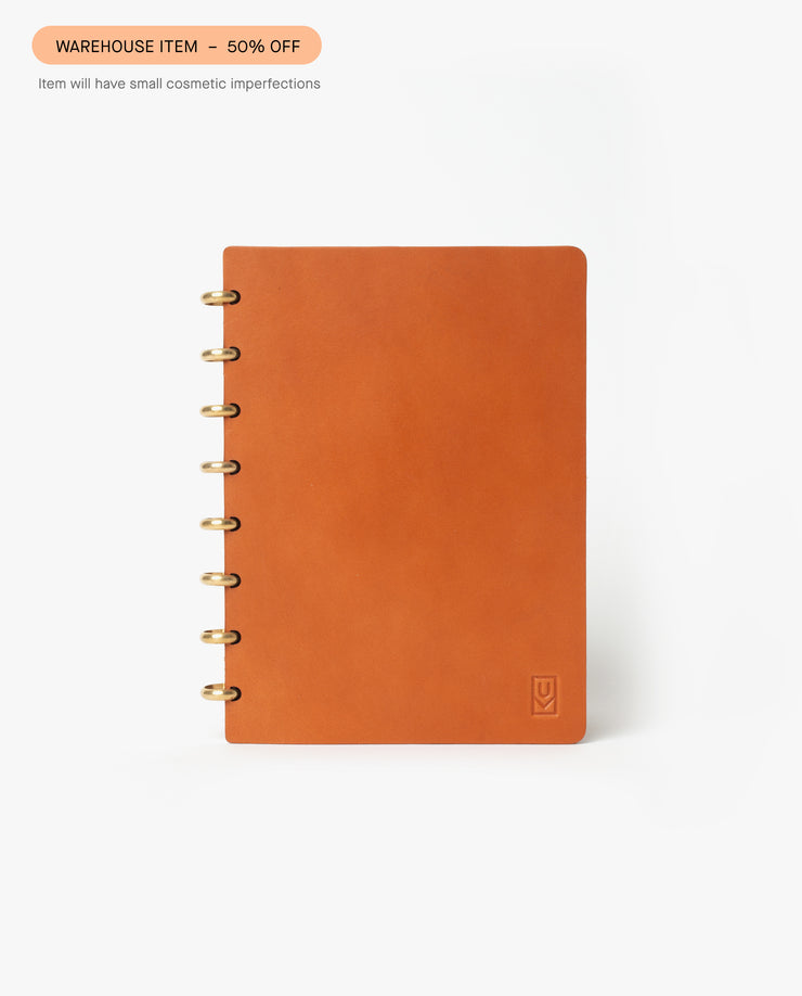 Warehouse Item - Discbound Heirloom Journal (Tan/Brass) Warehouse Ugmonk
