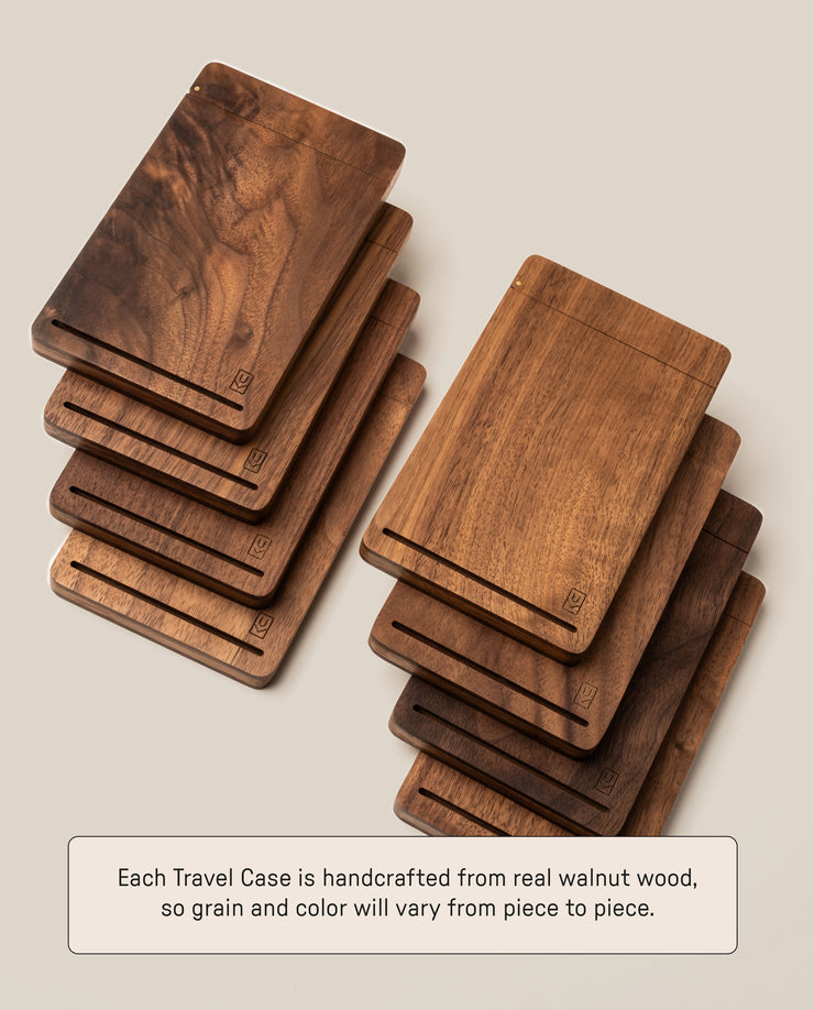 Analog Travel Case + 3 Card Packs (Walnut) Analog Ugmonk