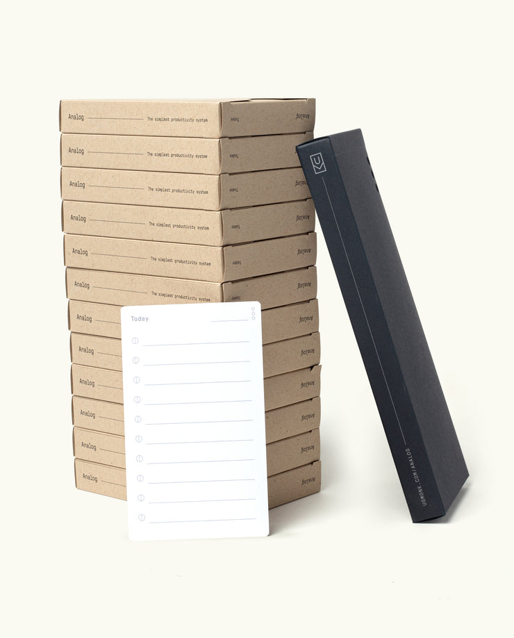 Analog Annual Refill (12 Packs Today Cards + Weekly Cards) Analog Ugmonk