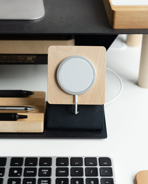 Gather MagSafe Phone Stand (1x1 - Black/Maple) Gather Ugmonk