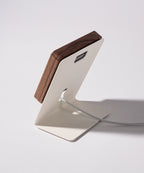 Warehouse Item - Gather MagSafe Phone Stand (1x1 - White/Walnut) Warehouse Ugmonk