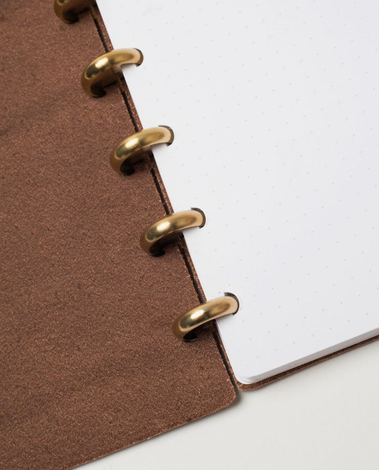 Warehouse Item - Discbound Heirloom Journal (Large 8.5" x 11" - Brown Leather) Journal Ugmonk