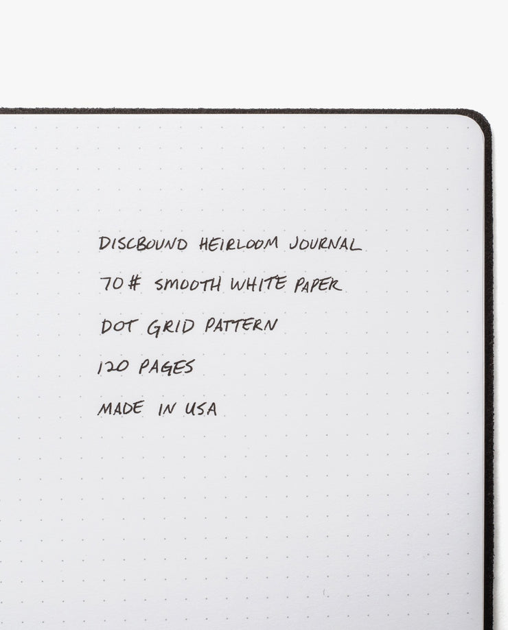 Discbound Heirloom Journal Bundle (Brown Leather 6" x 8.5" + 3 Refills) Journal Ugmonk