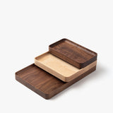 Handcrafted in Pennsylvania, the small Valet Tray in rich walnut is perfect for stylish everyday carry storage.