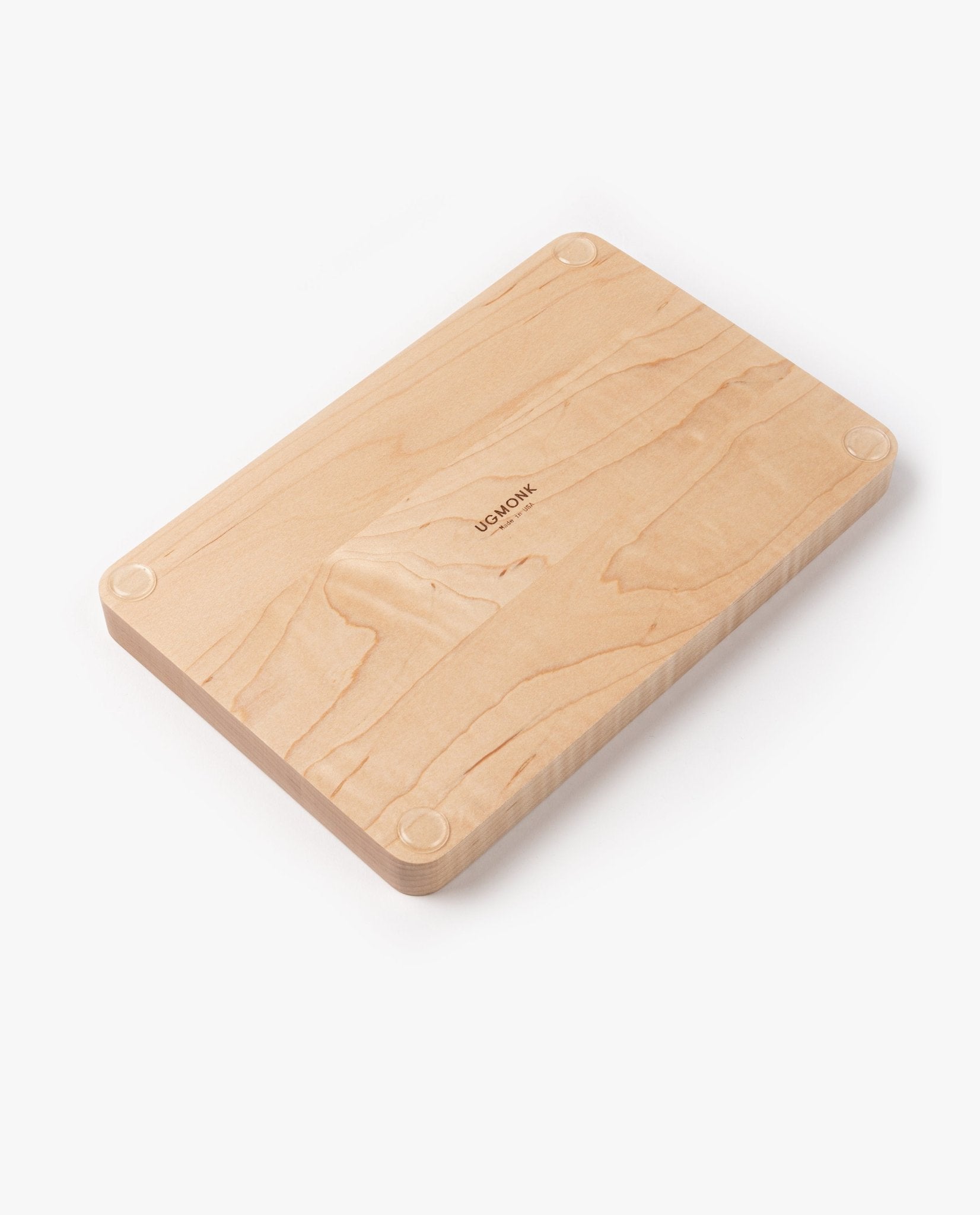 A handcrafted rectangular maple Valet Tray (Large) with rounded edges and four small round feet on the corners is placed on a plain white background. The word UNION is centered on the tray.