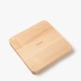 The Valet Tray (Maple - Medium) features handcrafted solid maple, rounded edges, four small circular corner feet, and "UGMONK" engraved in the center. It rests elegantly on a white background.